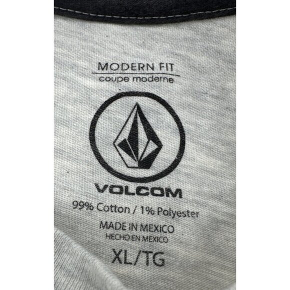Volcom T Shirt Youth Boys XL 16 Gray Skater Logo Surf Casual Outdoors Tee NEW - Picture 5 of 10